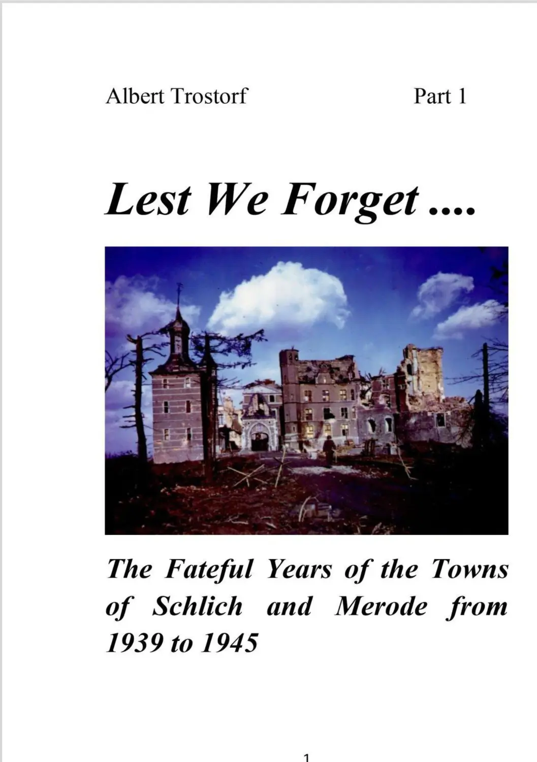 Buchcover von Trostorf